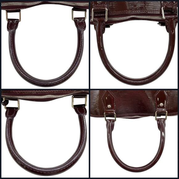 Louis Vuitton Epi Leather Alma GM Purple Handbag W/ Padlock Key and Dust Bag - Picture 5 of 16